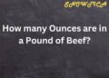 How many Ounces are in a Pound of Beef?